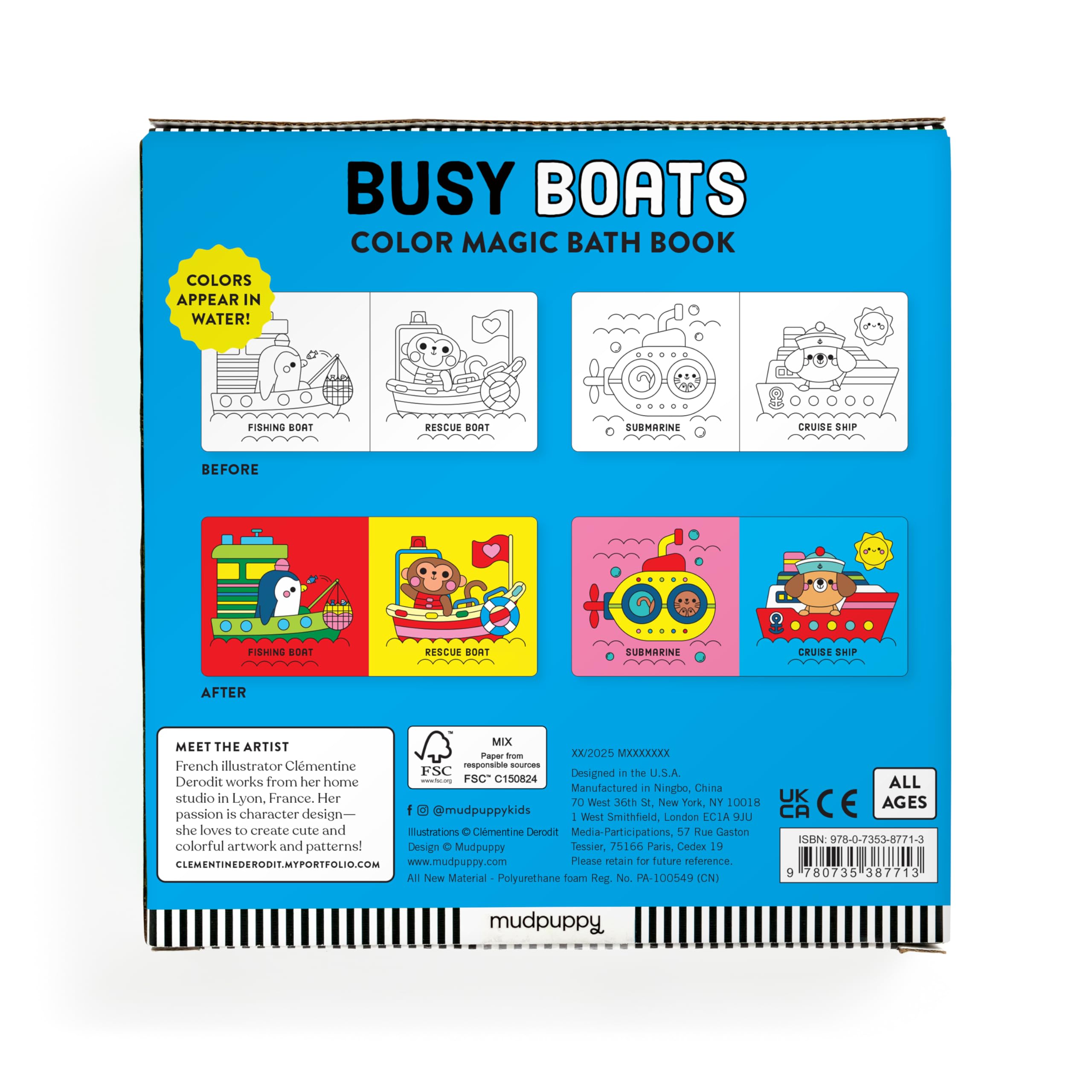 Busy Boats Color Magic Bath Book - Image 5