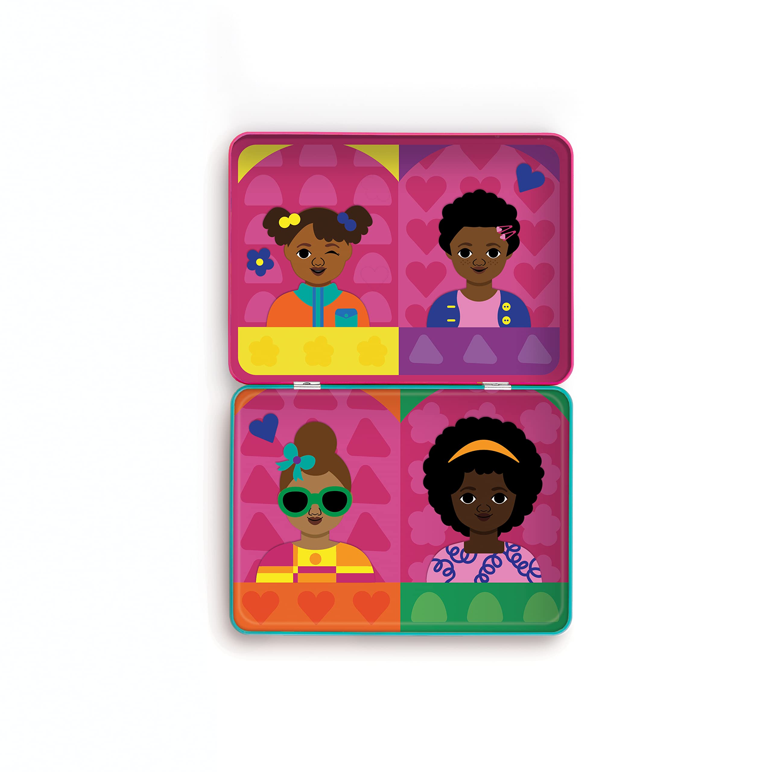 Mudpuppy My Hair, My Crown – Magnetic Play Set Travel Friendly Game with Illustrated Background Scenes Including 4 Models and Over 40 Mix and Match Hairstyle Magnets for Children Ages 4 and Up - Image 5