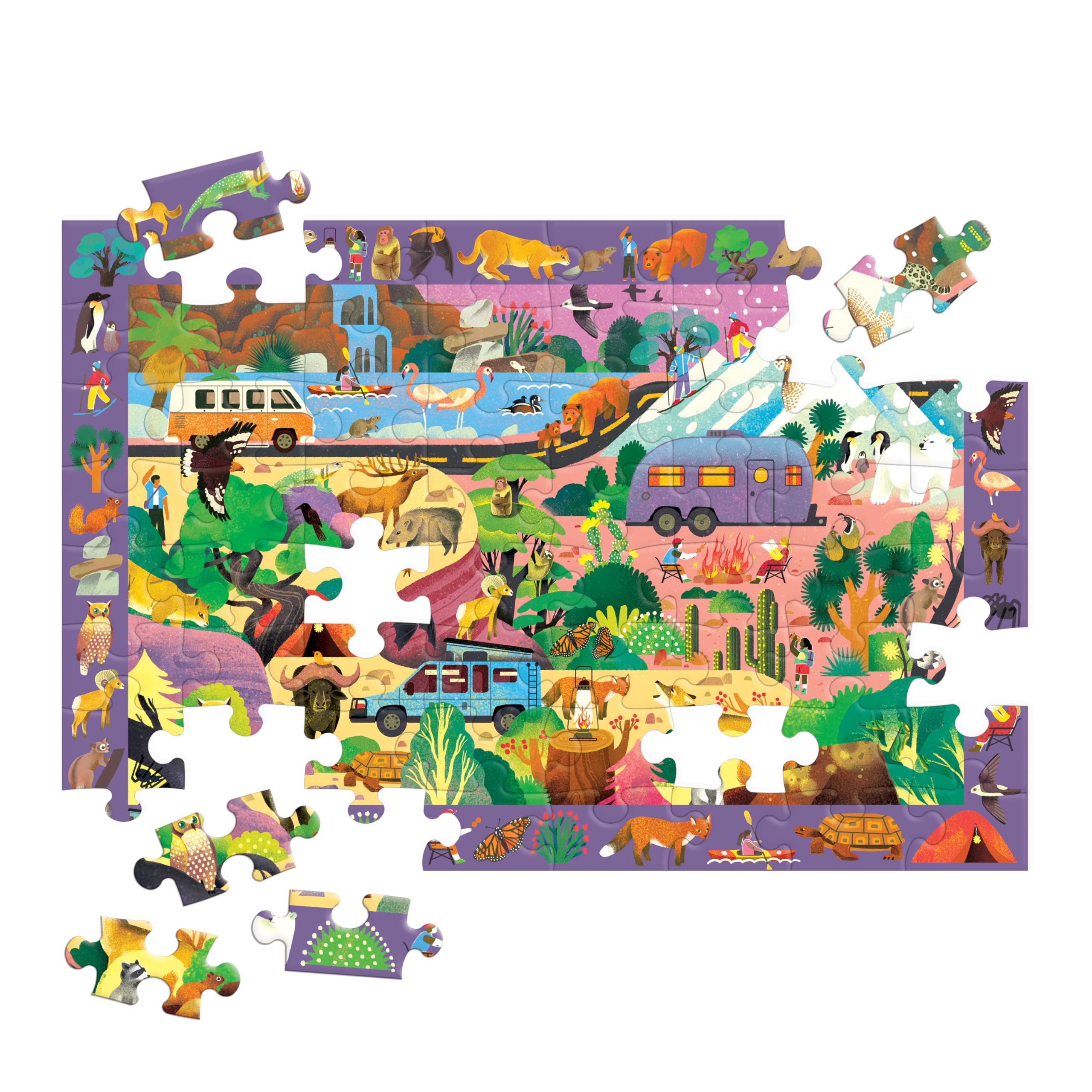Mudpuppy The Great Outdoors — 64 Piece Search & Find Puzzle Jigsaw Puzzle Featuring Diverse Wildlife Animals and Plants and Over 40 Hidden Images to Find for Ages 4+ - Image 4