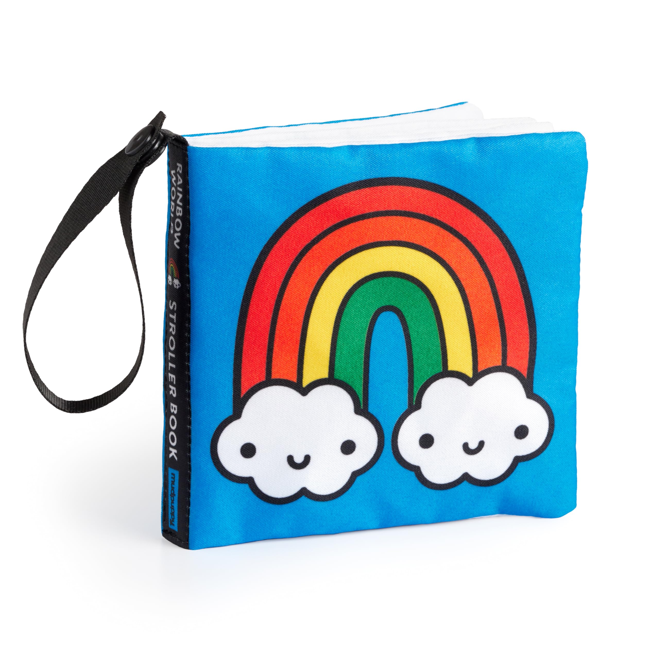Rainbow World – Colorful Early Development Crinkle Fabric Stroller Book for Toddlers and Babies - Image 4